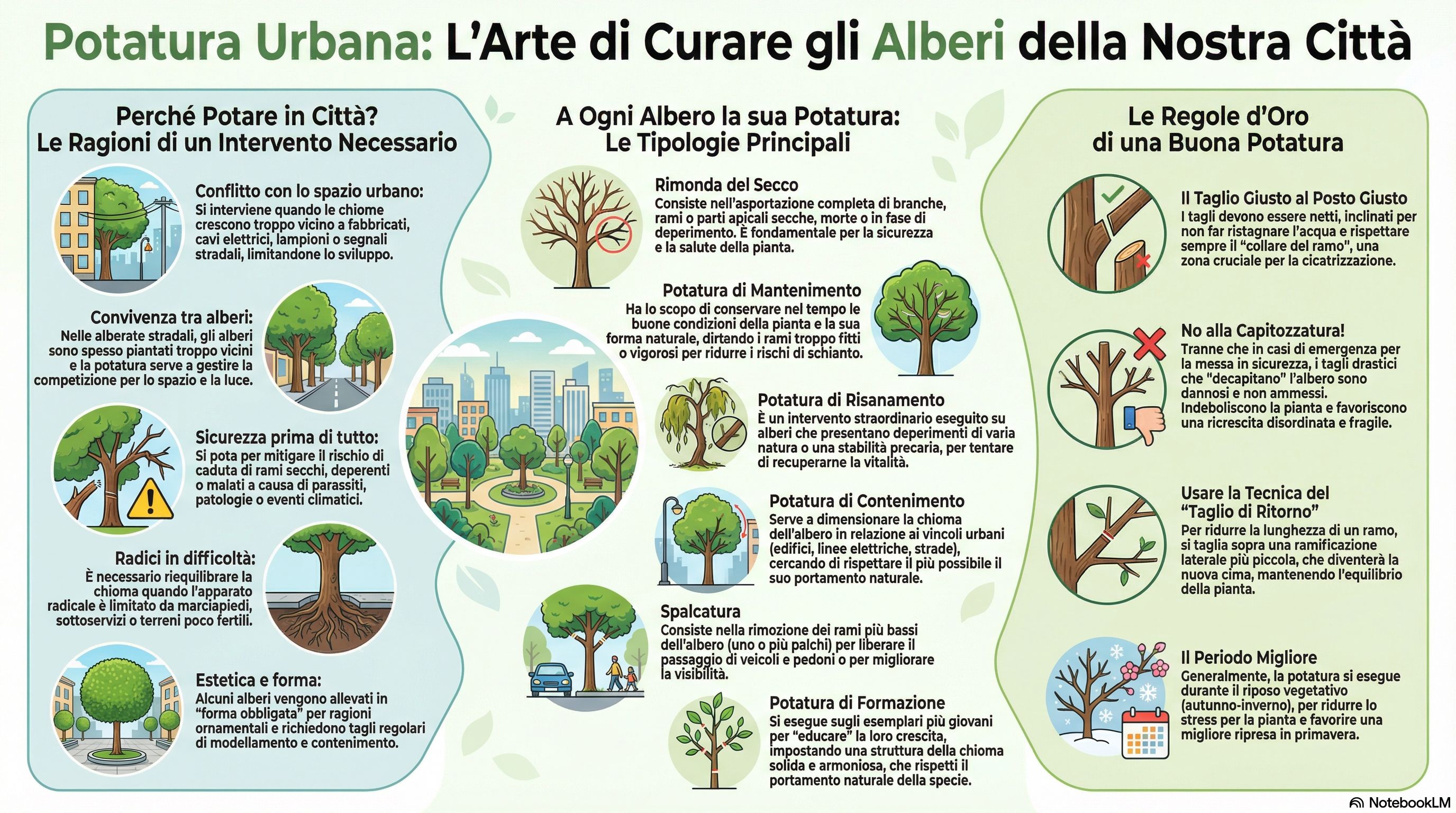 Potatura urbana degli alberi di Palermo